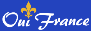 logotipo Oui France Azul